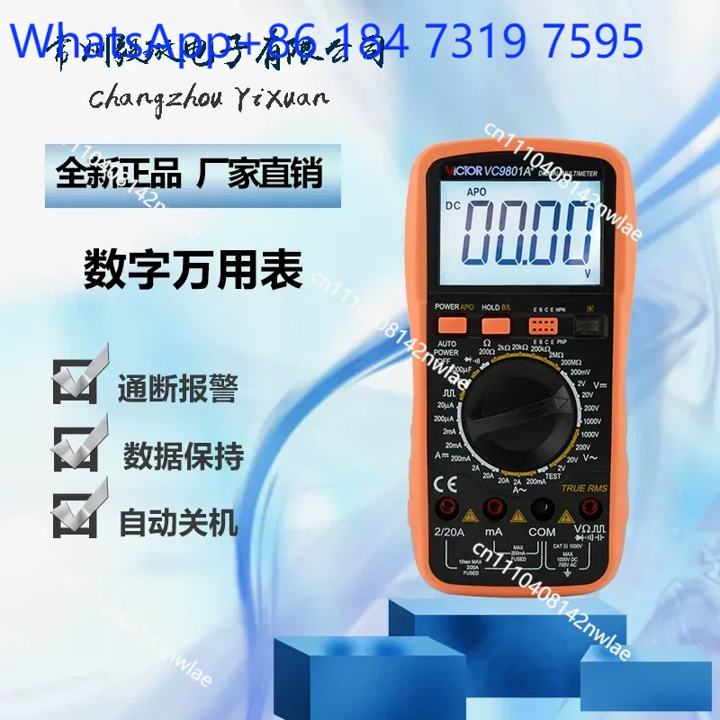 Multimeter Digital - Digital Multimeter VC9801A VC9802A Universal Tester