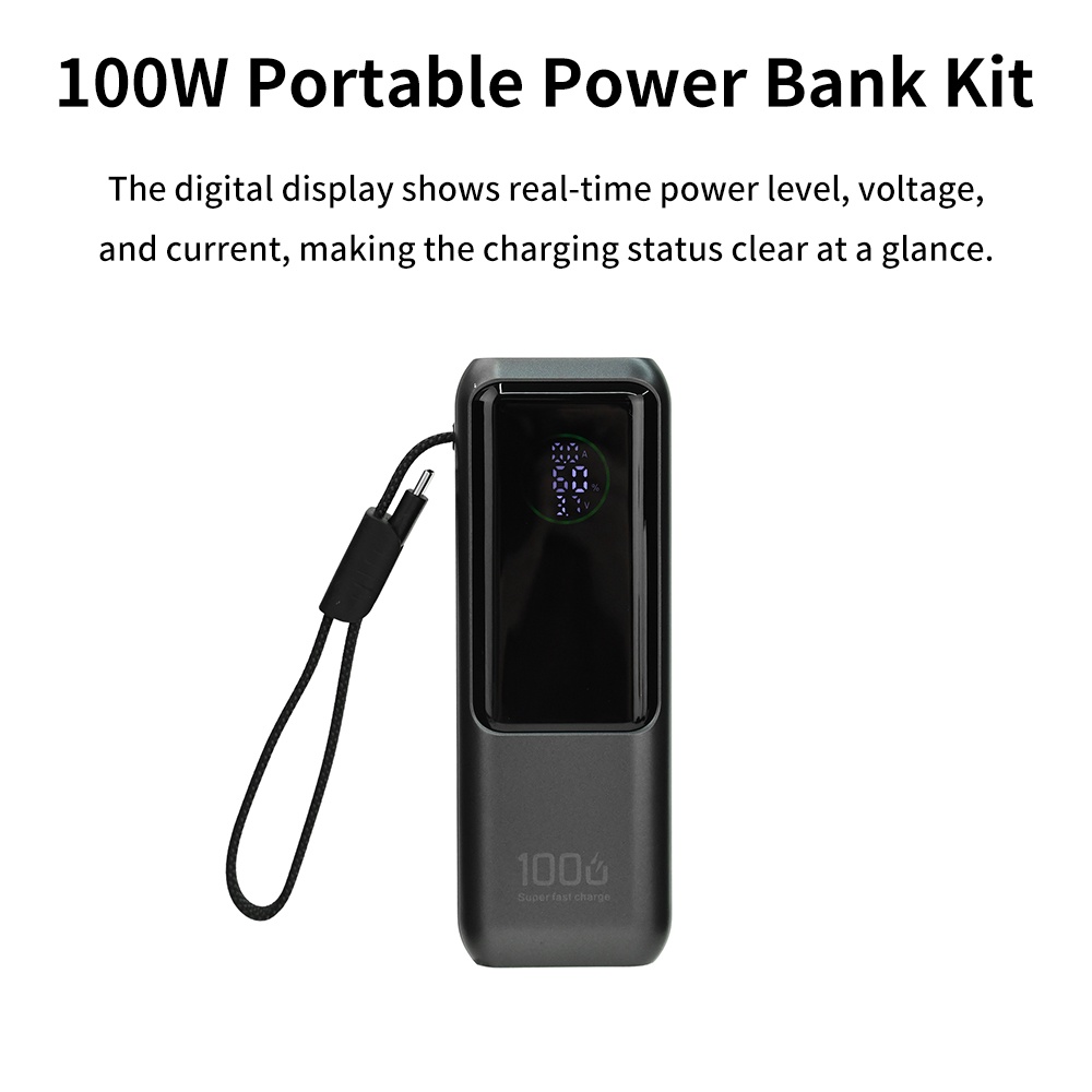 PD 100W Fast Charging Power Ba - Diy Kit Elektronik recension och pris