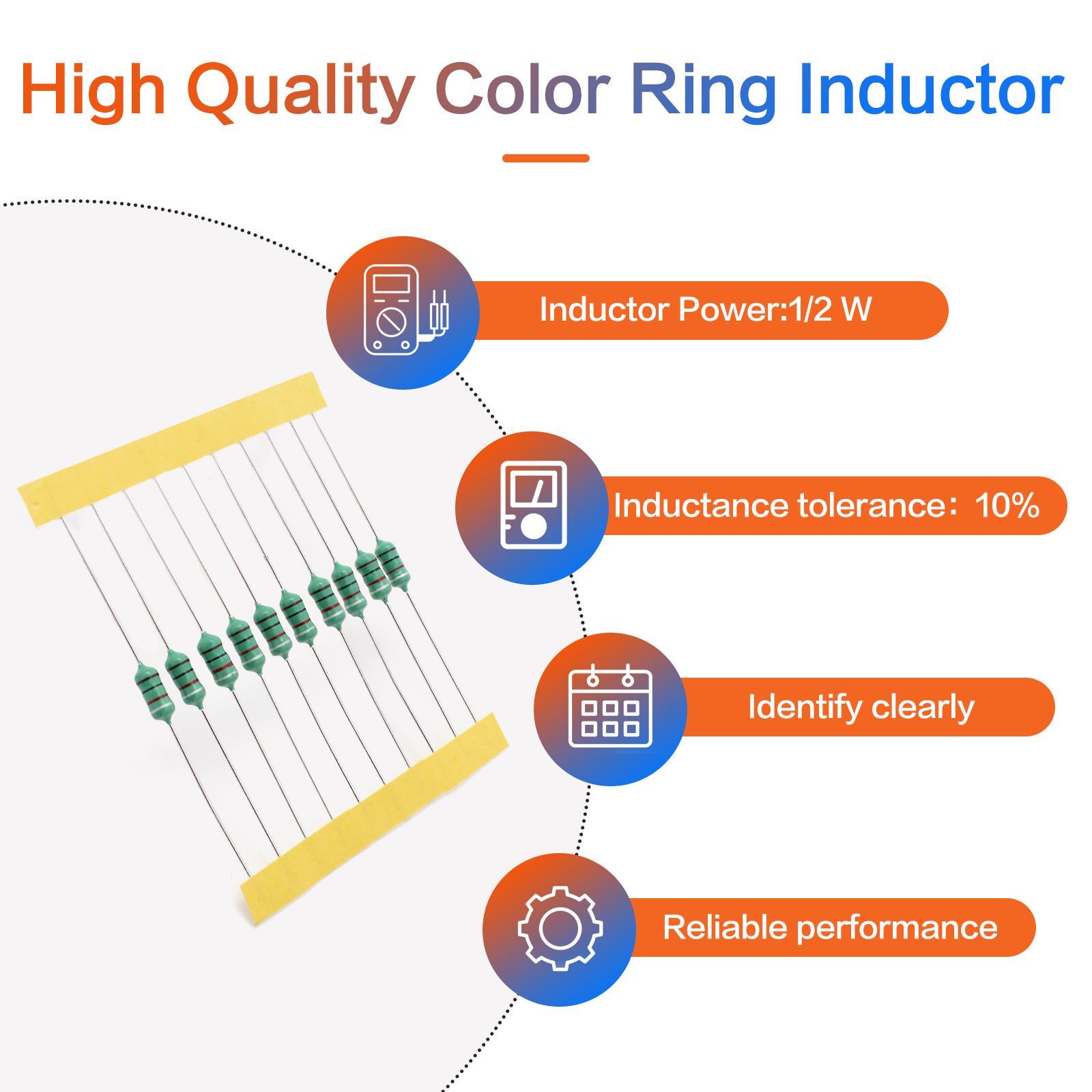 200pcs 1/2W 0410 Color Ring In - Diy Home Electronics Projects recension och pris