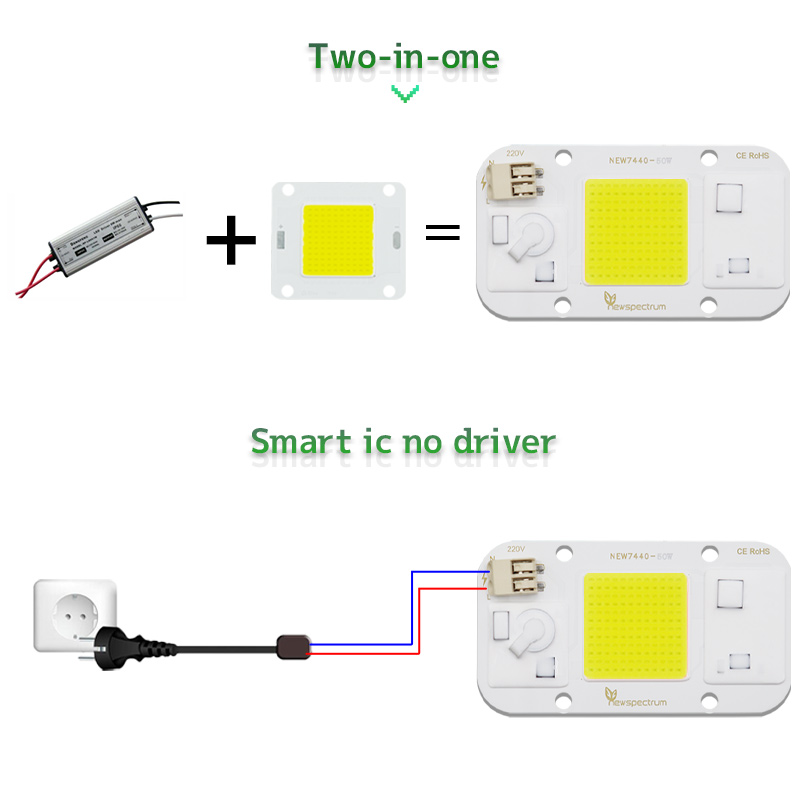Chip LED 50W 220V 110V Solderl - Diy Electronics News recension och pris