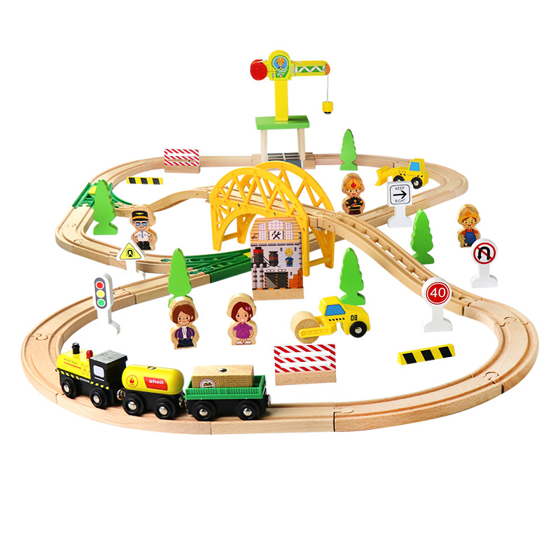Wooden Train Track Highway Rin - Diy Electric Car recension och pris
