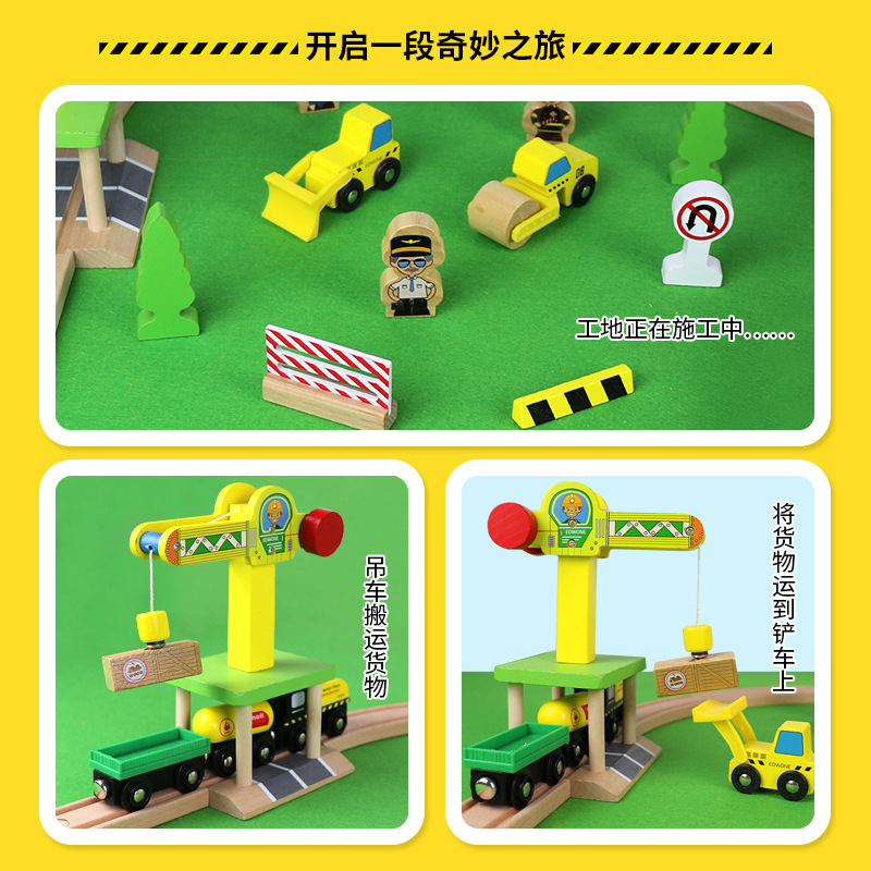 Wooden Train Track Highway Rin - Diy Electric Car recension och pris