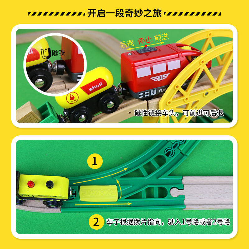 Wooden Train Track Highway Rin - Diy Electric Car recension och pris